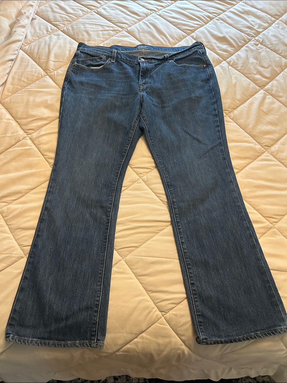 Old Navy Women's Dark Blue Flare Jeans